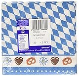 Amscan International 33 cm Bayerische Luncheon (blau/weiß)
