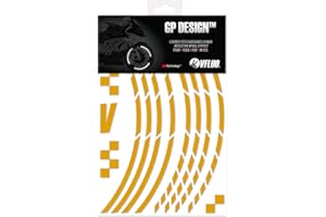 ‎VFLUO VFLUO - Kit Reflektierende Felgenrandaufkleber GP Motorrad, Aufkleber für 1 Rad 3M™-Technologie™, 360°-Kreis - Hohe Sichtbarkeit von der Seite – Diskret und Design – Einfache Installation