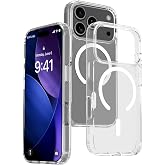 BUFF LABS Kablosuz Şarj Destekli Air Hybrid Şeffaf Kılıf, Darbe Emici TPU + PC Şeffaf Kılıf (iPhone 17 Pro)