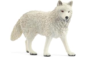 Schleich Wild Life | Loup Polaire 14880 | Figurine Animale réaliste | Jouet de Zoo | idée Cadeau Enfants | déco d’Anniversaire | Jouet dès 3 Ans | 8 x 3 x 6 cm