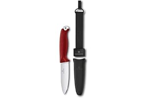 Victorinox Navaja suiza de bolsillo Venture, 5 funciones, Hecha en Suiza, navaja deportiva de hoja fija incl. hoja de 10,5 cm y agujero hexagonal, espiga completa, rojo