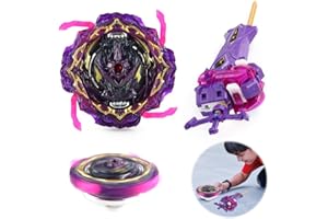 HOVCEH Bey Burst Turbo Blade Set, Gyro Burst Kreisel Set, Kinder Spielzeug Kreisel mit Zwei Wege Zugkabel Sender, 4D Metall Fusion Kampf Kreisel, Spielzeug Geschenk Für Kinder ab 4 5 6 7 8 Jahren