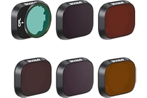 Skyreat Mini 3 /Mini 3 Pro ND Filter Set für DJI Mini 3 Pro Zubehör, 6er-Pack (CPL ND8 ND16 ND32 ND64 ND128) (Aluminium-Version)