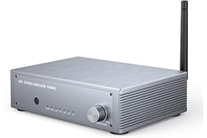 Inwa Amplificador Audio HiFi Bluetooth, 200W 2 Canales Amplificador Estéreo Mini Hi-Fi Receptor, con HDMI(ARC), Ópt, Coax, USB, RCA, para Altavoces Domésticos 100W x 2 con Control de Graves y Agudos
