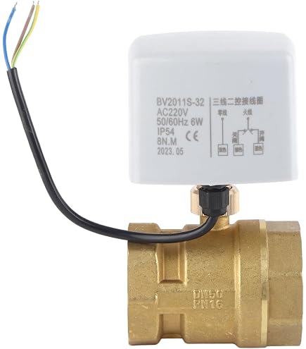 Motorisierter 2-Wege Kugelhahn – Elektrisch AC 220V, 1/2 Zoll DN15, Manuell/automatisch