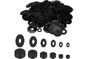 GEAANEN 150PCS Gummi Unterlegscheiben Sortiment M5-M10 mit Gummitülle