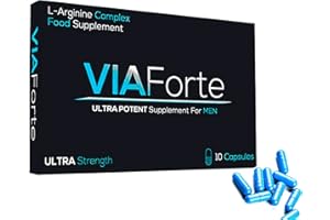 VIAForte Super Strength Immediate Effect, Male Via Supplement Designed for Endurance, Stamina, Energy, Well Being, Drive & Health - 10 Via Pills for Men