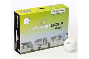 ALMOSTGOLF Longridge Almost Golf Lot de 10 balles de Golf d'entraînement