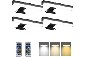 ARIXINKS Painting light 4 Stück Akku betriebenes Bild Licht mit 3 Beleuchtungsfarbe,Malerei Licht für Wand mit Fernbedienung,Led für Kunst Innenhelligkeit dimmbar, Timer-Off-Anzeige Akzent Licht für Rahmen