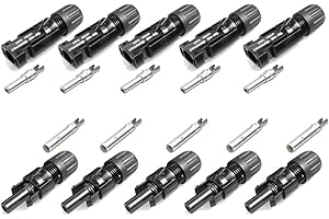 STAUBLI Stäubli 5 Paar MC4 Stecker - Buchse + Stecker 4-6 mm² Typ 4 PV-KBT4/6I 5 Paar 4 mm² - 6 mm², Kupfer