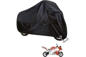RUBESSIA Motorrad Abdeckplane, Moped Abdeckung, Motorradabdeckung Wasserdicht, Motorradplane Outdoor, Abdeckplane Motorrad, Winterfest Motorradgarage, Roller Abdeckplane, Motorroller Abdeckplane, 245x105x125cm