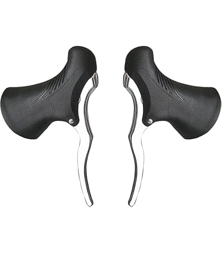 Leviers De Frein Vélo Double Commande Avec Repose-Main - Noir Aluminium 22mm - Vintage Fixie