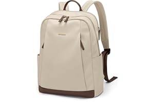 GOLF QUALITY Mochila Portatil Mochila Mujer Mochila Ordenador Portatil 14 Pulgadas Bolsa Para Portátiles, Mochila del Negocio Trabajo Diario Viaje Escolares Universitaria,Albaricoque