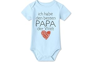 BesserBay Baby Kurzarm Strampler Body den besten PAPA der Welt Vatertag Geschenk 0-12 Monate