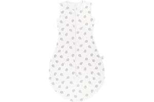 Taricor Babyschlafsack Sommer 0.5 Tog, 100% Baumwolle Baby Schlafsack Frühling, Seitlicher ReißVerschluss Ärmellos Innenschlafsack Baby Unisex (S M L)