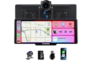 ACAVICA Schermo CarPlay Auto 9.26” Wireless CarPlay & Android Auto - Dashcam 4K UHD, Telecamera Posteriore 1080P, Bluetooth 5.4, WiFi 5GHz, Suono Stereo, Ricarica Rapida