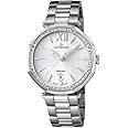 Candino Women's Quartz Watch with White Dial Analogue Display and Silver Stainless Steel Bracelet C4525/1