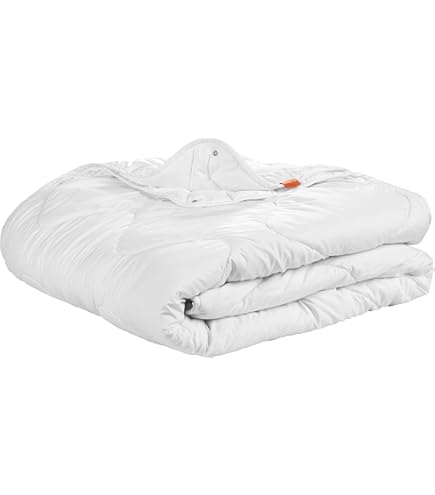 COLAS NORMAND Bettdecke 140x200 Cm – Aus Bio-Baumwolle & Merinowolle, Warm, Maschinenwaschbar Bei 30°C