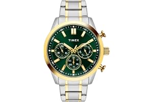 TIMEX Analog Watch for Man with Round Dial & Water Resistant Men's Wrist Watches