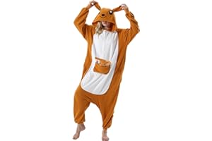ULEEMARK Animaux de Pyjama Cosplay Halloween Onesies Deguisement Carnaval Costumes Grenouillères Combinaisons de Nuit