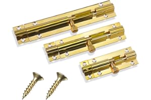 PARAPHEE 2 chiavistelli in ottone per porta del bagno con viti