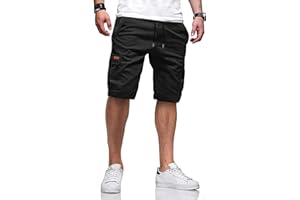 TARAINYA Pantaloncini Uomo Cargo Corti con 6 Tasche Coulisse Estivi Cotone Shorts