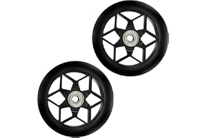 2 st sparkcykel, 110 mm, reservhjul för scooter med ABEC-9 lager, för de flesta skotrar, skotrar