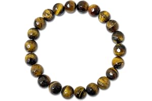 cotigo - Pulsera de Piedra Natural - Pulsera Hilo Elastico con Cuentas Piedra Natural - Distintas Piedras Semipreciosas para Mujer, Hombres Yoga Regalo