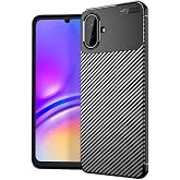Silicone Case Compatible with Coverzone Samsung Galaxy A07 TPU Negro Silicone Ultra Slim Fit Case Compatible Carbon Delux case Si
