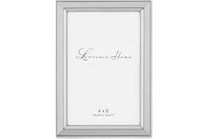 Lawrence Frames Szczotkowana posrebrzana ramka na zdjęcia 10 x 15 cm