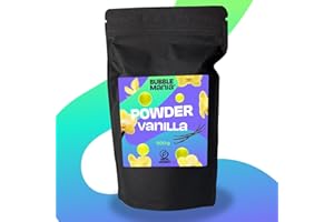 BUBBLEMANIA Poudre de thé au lait Bubble Tea - Poudre de thé à bulles à la vanille | Poudre de lait Bubble Tea avec des ingrédients de haute qualité et un goût prononcé | 500 grammes