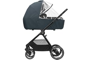 Maxi-Cosi Habillage pluie pour poussette, habillage pluie pour nacelle, ventilé, fenêtre avant, facile à fixer sur poussettes et nacelles Maxi-Cosi, transparent