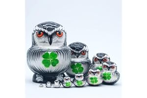 YAKELUS 10pcs russo nidificazione bambole Matrioska fatto a mano tiglio 0728 (10PCS)