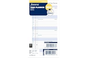 FILOFAX Calendar Insert Personal Year Planner Vertical (E)2025