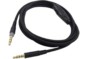 Xingsiyue Cable de Repuesto con Función de Silencio Control Remoto Cable Compatible para HyperX Cloud Mix/HyperX Cloud Alpha