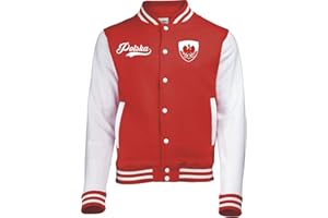 Aprom-Sports Polen College Jacke - Retro - ROT -1-