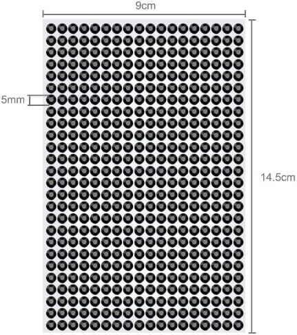 Bling Self-Adhesive Rhinestone Black Stick On 5 Mm Milli Oncry Tal Body, black, 468