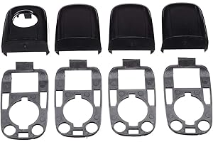 DONGNIE Maniglia 8pcs Left Right Auto Copertura del Portello Tappo della Calotta di Protezione della Serratura Accessori for la Peugeot 307 / Citroen C2 C3