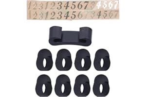 NATUDECO 10PCS Tongue Drum Finger Sleeves Silicone Fingertip Protective Number Sticker Ethereal Drum Accessoires pour Handpan Percussion Instrument