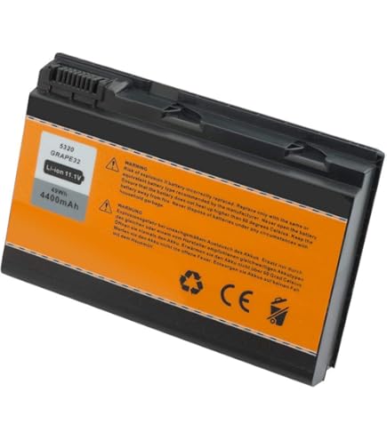 WYGUO GRAPE32 Laptop-Akku-Ersatz für Acer Extensa 5100 5210 5220 5230 5230E 5320 5420 5610 5620 5620G 5620Z 5630 5630EZ 5630G 5630Z 7220 7620 TravelMate 5220 5520 5310 5320 5330 5710