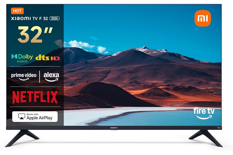 XIAOMI TV F 32, 32 pollici (81 cm), HD, Smart TV, Fire TV,Triple Tuner DVB-C/S/S2/T/T2, Dolby Audio, DTS Virtual:X, DTS-HD, C