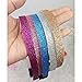 5Pcs Baby Infant Kids Girls Hairband Sparkly Glitter Hair Band Decoration Accessories with Teeth Shape for Shower Birthday Party Family Photo