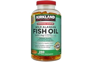 Kirkland Signature Expect More Wild Alaskan Fish Oil 1400 mg, 230 Softgels