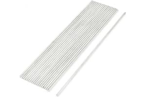 UXCELL sourcing map 20pcs Tige en Métal 2mm x 150mm Barre essieu ronde solide pour bricolage modèle d'avion RC