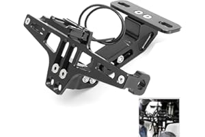 Dcolor Rahmen Motorrad Lizenz Kennzeichen Halter Halterung Mit LED Licht Einstellbar Für Bws R25 R3 Mt03