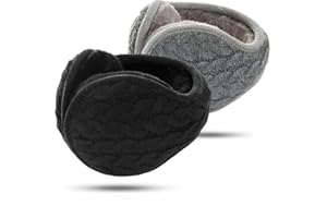 KQUEENSTAR DIRECT Ear Muffs Women - Winter Earmuffs Adjustable Classic Fleece Ear Muffs Ear Warmer Soft Warm Windproof Plush Outdoor Skiing Ear Warmers for Women