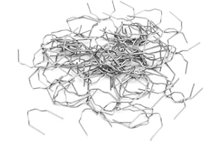 HLYJOON Hot Staples Punti per saldatura 100pcs 0.8mm Riparazione paraurti auto per auto Carrozzeria pretagliata Kit di attrezzi per la riparazione di graffette per saldatura in plastica ("V" Style)