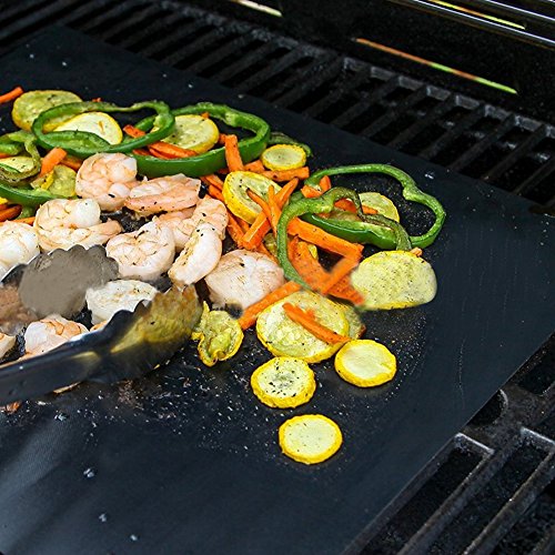 Annstory Set aus 2 Höchste Qualität BBQ Grill & Backen Mats, 100% nicht – stick , Perfekt für Backen auf Gas, Kohle und Elektrogrills – Wiederverwendbare, langlebig, 15.75 „x 13“ - 4