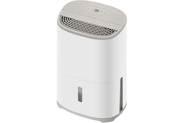 Meaco Arete® One Warm Pebble 10L Déshumidificateur & Purificateur d'air HEPA pour une grande maison de 42m² Élimine la condensation et l'humidité et purifie l'air
