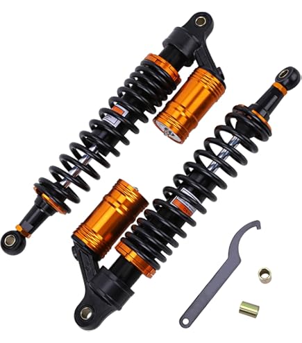 GZYF 320 Mm Veerpoot Motorfiets Schokdemper Achterwielophanging Voor Gs125 150cc En De Meeste 90cc 110cc 125cc 150cc Dirtbike Skelt Atv En Quad Chroom